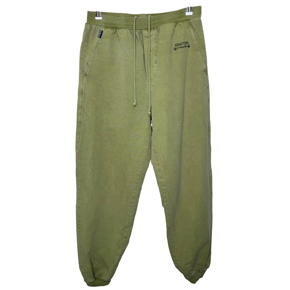 Crazy Shirts Hemp Dyed Joggers Green Medium
